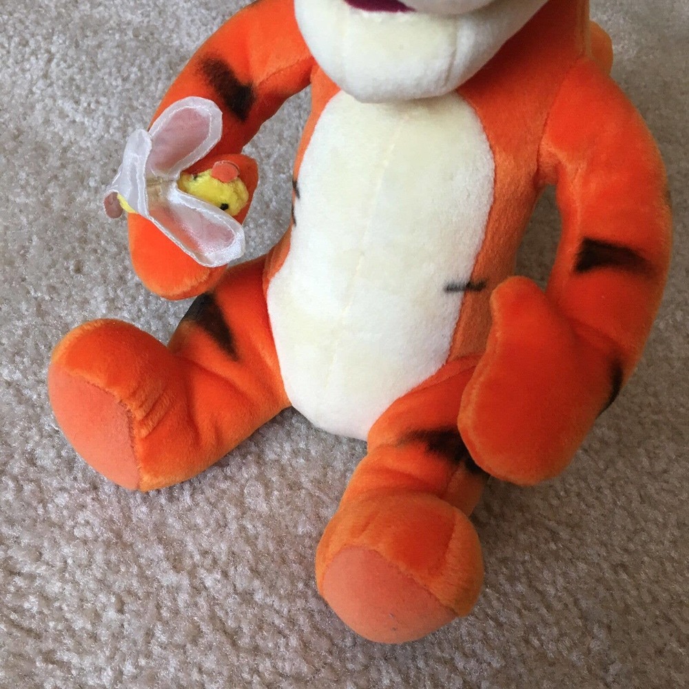 Disney Winnie the Pooh Tigger w/ Butterfly by Gund Plush Stuffed Animal Toy 10" - Picture 3 of 12